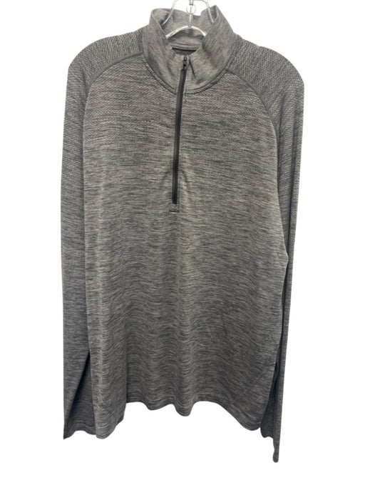 Lululemon Size Est L Gray Synthetic Heathered Athletic Men's Long Sleeve Shirt Gray / Est L