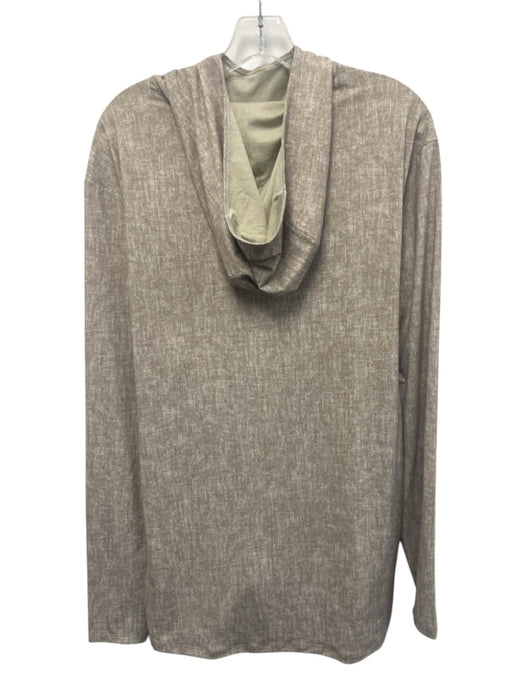 Lululemon Size Est L Beige Synthetic Abstract Hoodie Athleisure Men's Jacket Beige / Est L