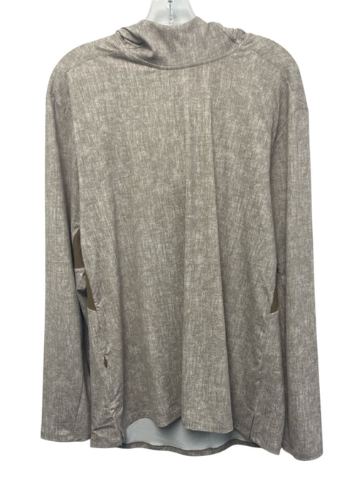 Lululemon Size Est L Beige Synthetic Abstract Hoodie Athleisure Men's Jacket Beige / Est L