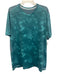 Lululemon Size Est L Blue Synthetic Tye Dye Athletic T Shirt Men's Short Sleeve Blue / Est L