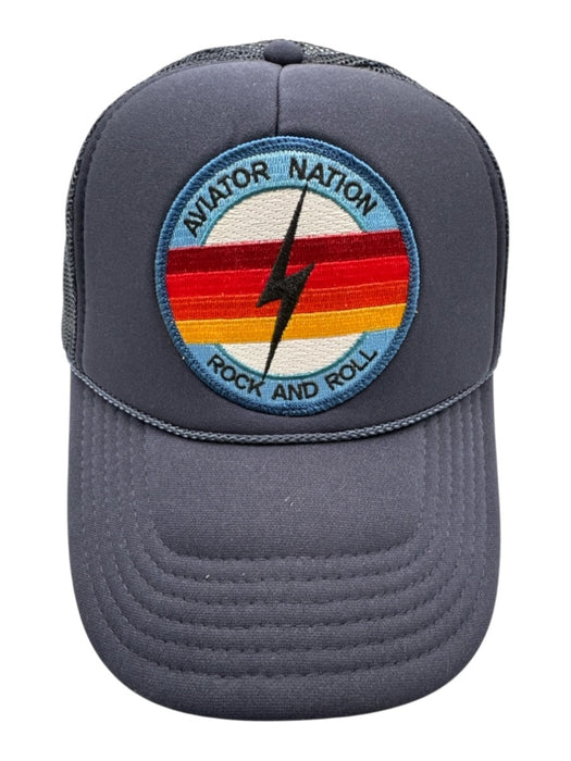 Aviator Nation Navy & Multi Mesh Logo Baseball Cap Hat Navy & Multi / One Size
