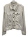 Paige Size XL White Cotton Denim Long Sleeve Button Front Pockets Jacket White / XL