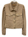 BlankNYC Size Medium Tan Beige Cotton Denim Long Sleeve Button Front Jacket Tan Beige / Medium