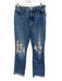 Good American Size 6/28 Medium Wash Cotton Denim High Rise Whiskering Jeans Medium Wash / 6/28