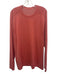 Lululemon Size Est L Red Synthetic Solid Athletic T Shirt Long Sleeve Shirt Red / Est L