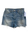 Etica Size 29 Light Wash Cotton Denim High Rise Whiskering Shorts Light Wash / 29