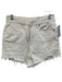 BlankNYC Size 28 White Cotton Denim High Rise Raw Hem Pockets Shorts White / 28