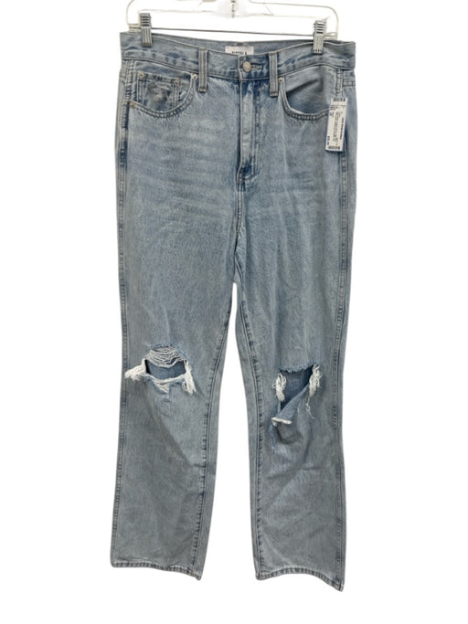 Pistola Size 29 Light Wash Cotton Denim High Rise Distressed Whiskering Jeans Light Wash / 29
