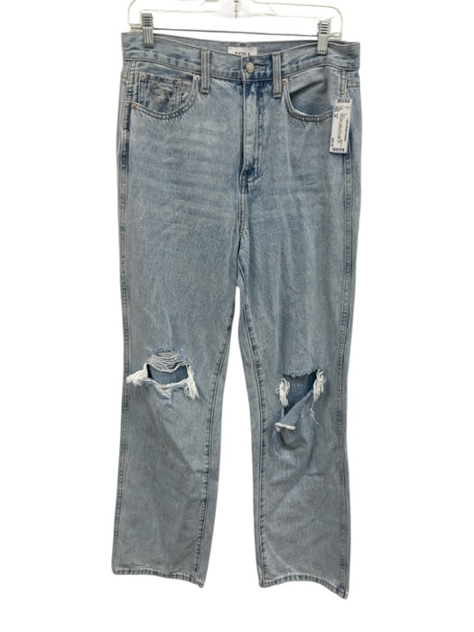 Pistola Size 29 Light Wash Cotton Denim High Rise Distressed Whiskering Jeans Light Wash / 29