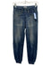 Rag & Bone Size XS Medium Wash Cotton Faded Denim Print Elastic Waist Pants Medium Wash / XS