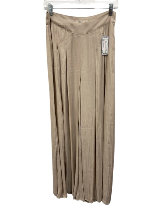 Abercrombie & Fitch Size 8 Beige High Rise Pleated Wide Leg Pants Beige / 8