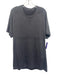 Lululemon Size Est L Dark Gray Synthetic Heathered Athletic T Shirt Short Sleeve Dark Gray / Est L