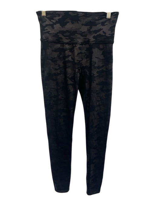 Spanx Size Large Black & Gray High Rise Camo Full Leg Leggings Black & Gray / Large