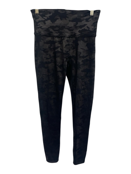 Spanx Size Large Black & Gray High Rise Camo Full Leg Leggings Black & Gray / Large