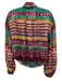 Ramy Brook Size XS Purple, Green, Yellow Polyester Long Sleeve Button Front Top Purple, Green, Yellow / XS