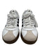Adidas Shoe Size 11 White, Black, Beige Leather Upper Lace Up Striped Sneakers White, Black, Beige / 11