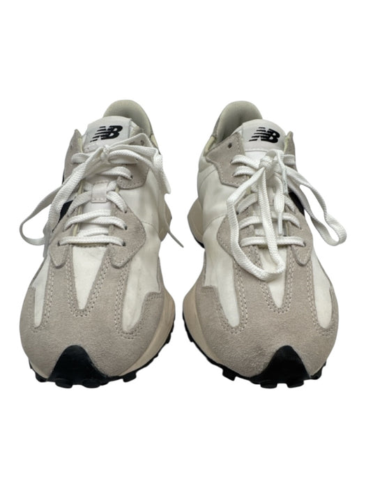 New Balance Shoe Size 11 White, Black, Taupe Leather & Textile Logo Sneakers White, Black, Taupe / 11