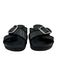 Marc Fisher Shoe Size 11 Black Leather Upper open toe Criss Cross Buckle Sandals Black / 11