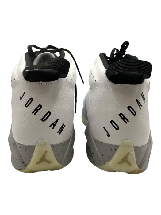 Jordan Shoe Size 15 White & Black Leather Solid Sneaker Men's Shoes White & Black / 15