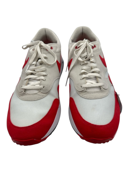 Nike Shoe Size 15 Red & White Synthetic Solid Sneaker Men's Shoes Red & White / 15