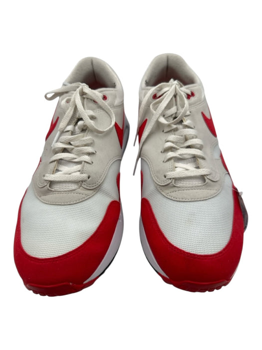 Nike Shoe Size 15 Red & White Synthetic Solid Sneaker Men's Shoes Red & White / 15