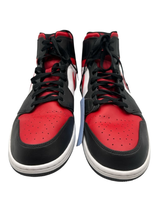 Jordan Shoe Size 15 Red & Black Leather Multi Color Face Sneaker Men's Shoes Red & Black / 15