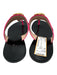 Gucci Shoe Size 39 Black & Pink Leather Loop T Toe Flat Sandals Black & Pink / 39