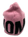 Moschino Pink & Black Wool Blend Loop Beanie Hat Pink & Black / One Size