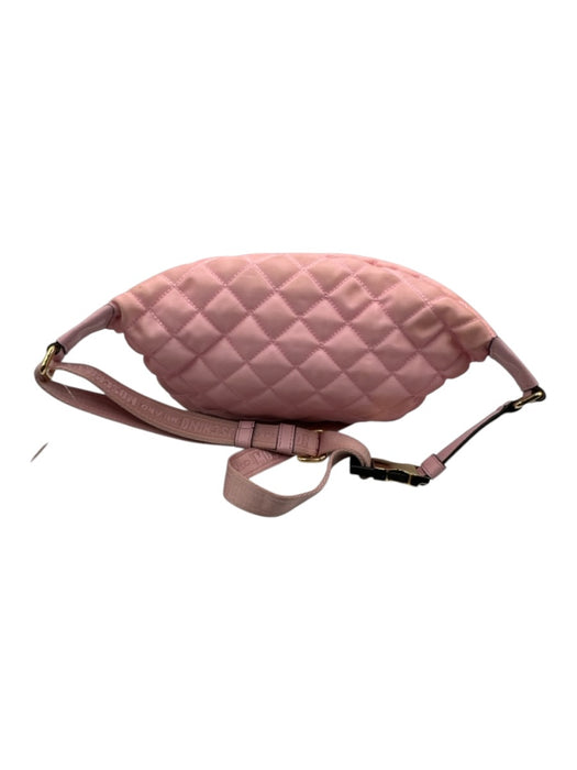 Moschino Pink Synthetic Zip Close Fanny Pack Logo Bag Pink / S