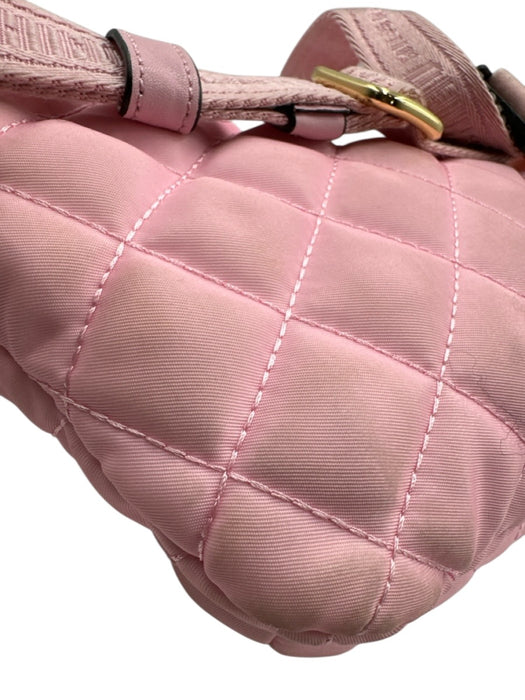 Moschino Pink Synthetic Zip Close Fanny Pack Logo Bag Pink / S