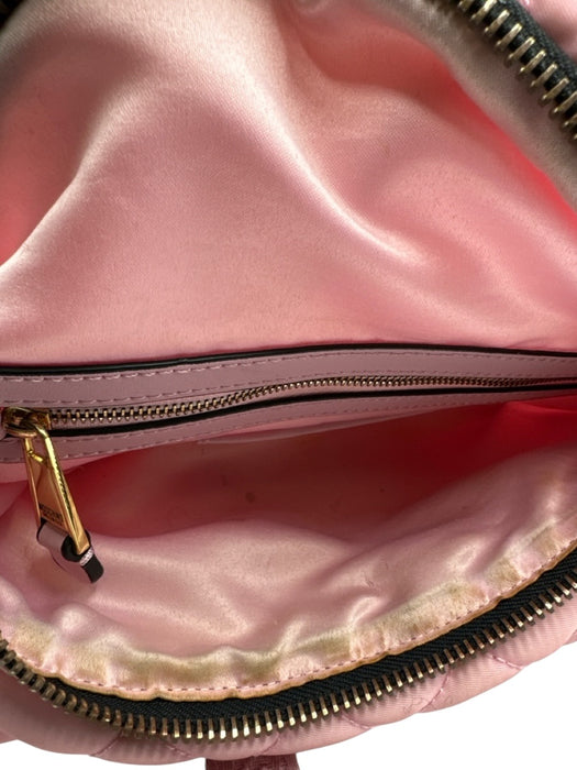 Moschino Pink Synthetic Zip Close Fanny Pack Logo Bag Pink / S
