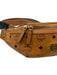MCM Brown Coated Canvas Zip Close Belt Bag Monogram Bag Brown / S