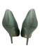 Badgley Mischka Shoe Size 8.5 Mint Green Textile open toe Stiletto Satin Heels Mint Green / 8.5