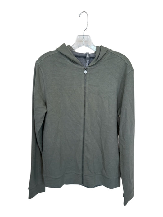 Vuori NWT Size S Olive Green Lyocell Waffle Full Zip hood Men's Jacket Olive Green / S