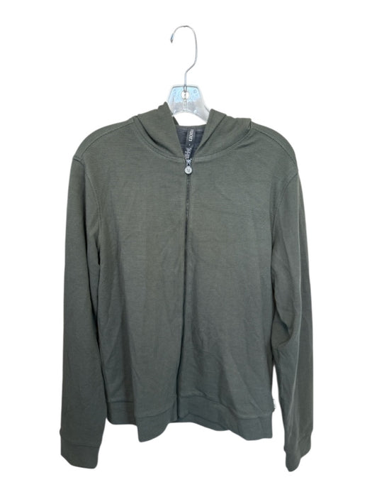 Vuori NWT Size S Olive Green Lyocell Waffle Full Zip hood Men's Jacket Olive Green / S
