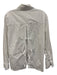 Secular Size S White Cotton Tie Back Button Down Long Sleeve Top White / S