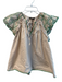 Strut & Bolt Size M Beige Cotton Short Sleeve Embroidered Design V Neck Top Beige / M