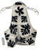 Pilcro Size 6 Black & White Cotton Button Front Abstract Print Top Black & White / 6