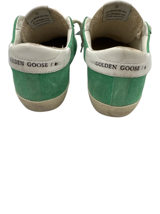 Golden Goose Shoe Size 36 Light Green Leather Upper Lace Up Star Suede Sneakers Light Green / 36