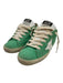 Golden Goose Shoe Size 36 Light Green Leather Upper Lace Up Star Suede Sneakers Light Green / 36