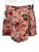 Zimmermann Size 1 Pink, Red, Green Linen High Rise Floral Pleated Shorts Pink, Red, Green / 1