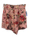 Zimmermann Size 1 Pink, Red, Green Linen High Rise Floral Pleated Shorts Pink, Red, Green / 1