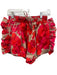 Kika Vargas Size Small Red, Pink, Beige Polyester Floral Ruffles Shorts Red, Pink, Beige / Small