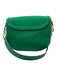 See By Chloe Emerald Green Leather Suede Gold Hardware Crossbody Bag Emerald Green / Small