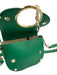See By Chloe Emerald Green Leather Suede Gold Hardware Crossbody Bag Emerald Green / Small