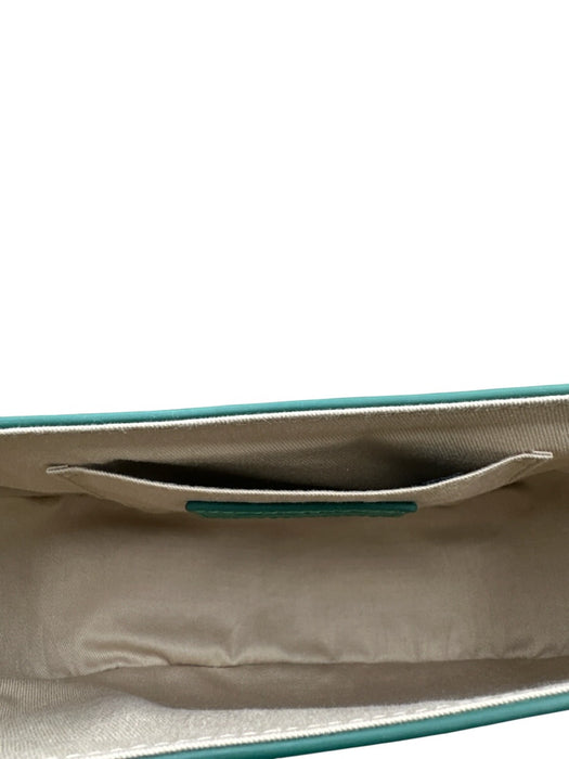 See By Chloe Emerald Green Leather Suede Gold Hardware Crossbody Bag Emerald Green / Small
