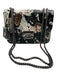 Henri Bendel Black, Cream, Blush Coated Leather Floral Gunmetal Hardware Bag Black, Cream, Blush / XS