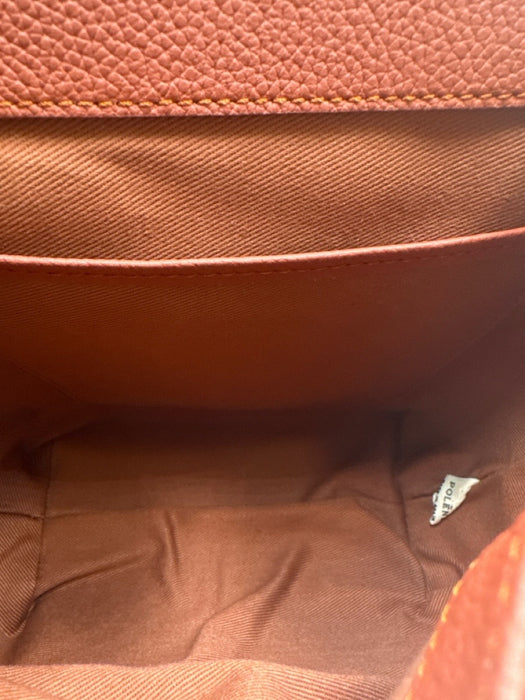 Polene Terracotta Suede & Leather Brush Gold Hardware Chain Dust Bag Incl. Bag Terracotta / Small