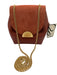 Polene Terracotta Suede & Leather Brush Gold Hardware Chain Dust Bag Incl. Bag Terracotta / Small
