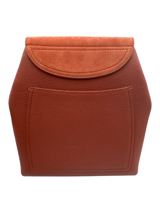 Polene Terracotta Suede & Leather Brush Gold Hardware Chain Dust Bag Incl. Bag Terracotta / Small